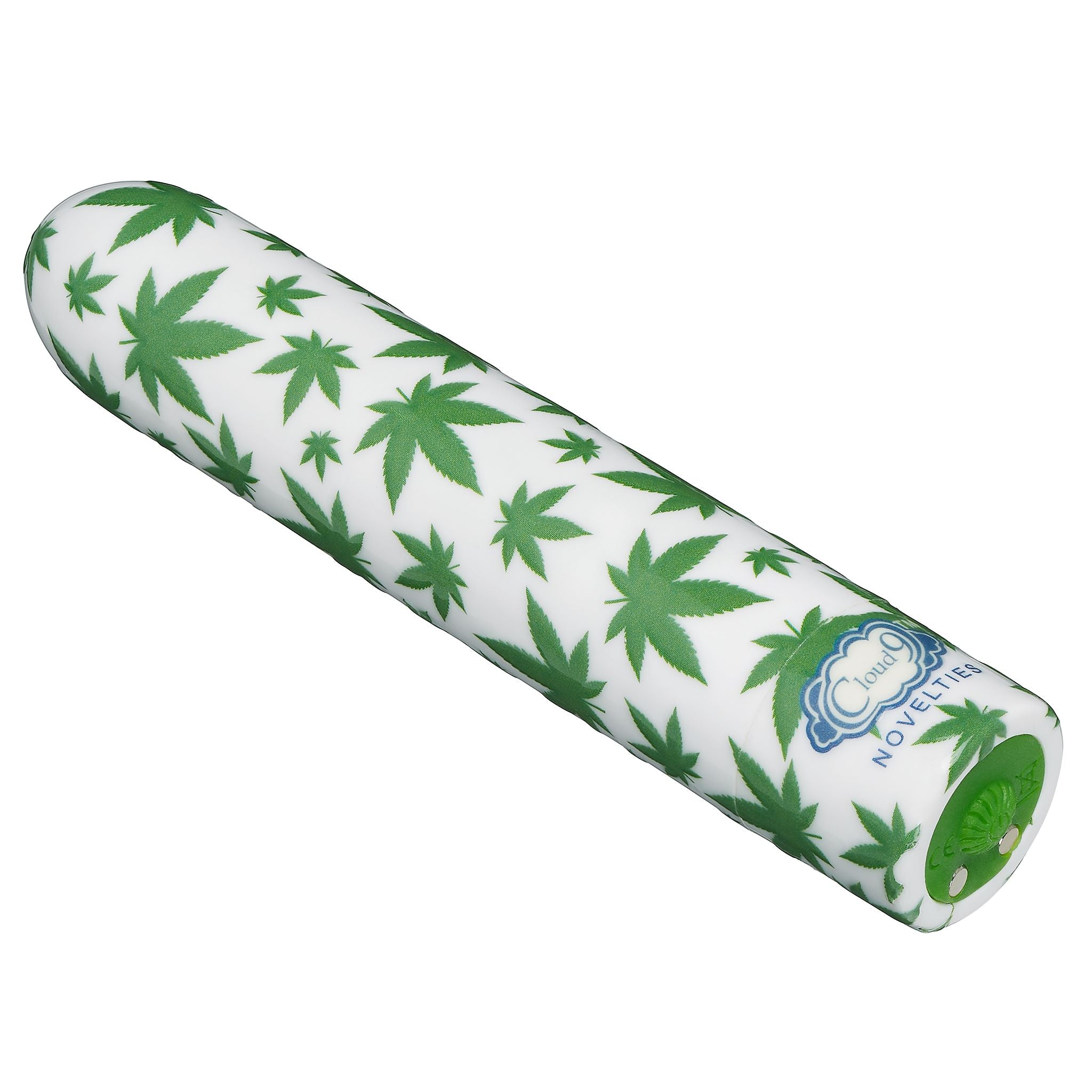 Slim Vibe White/Cannabis Leaf