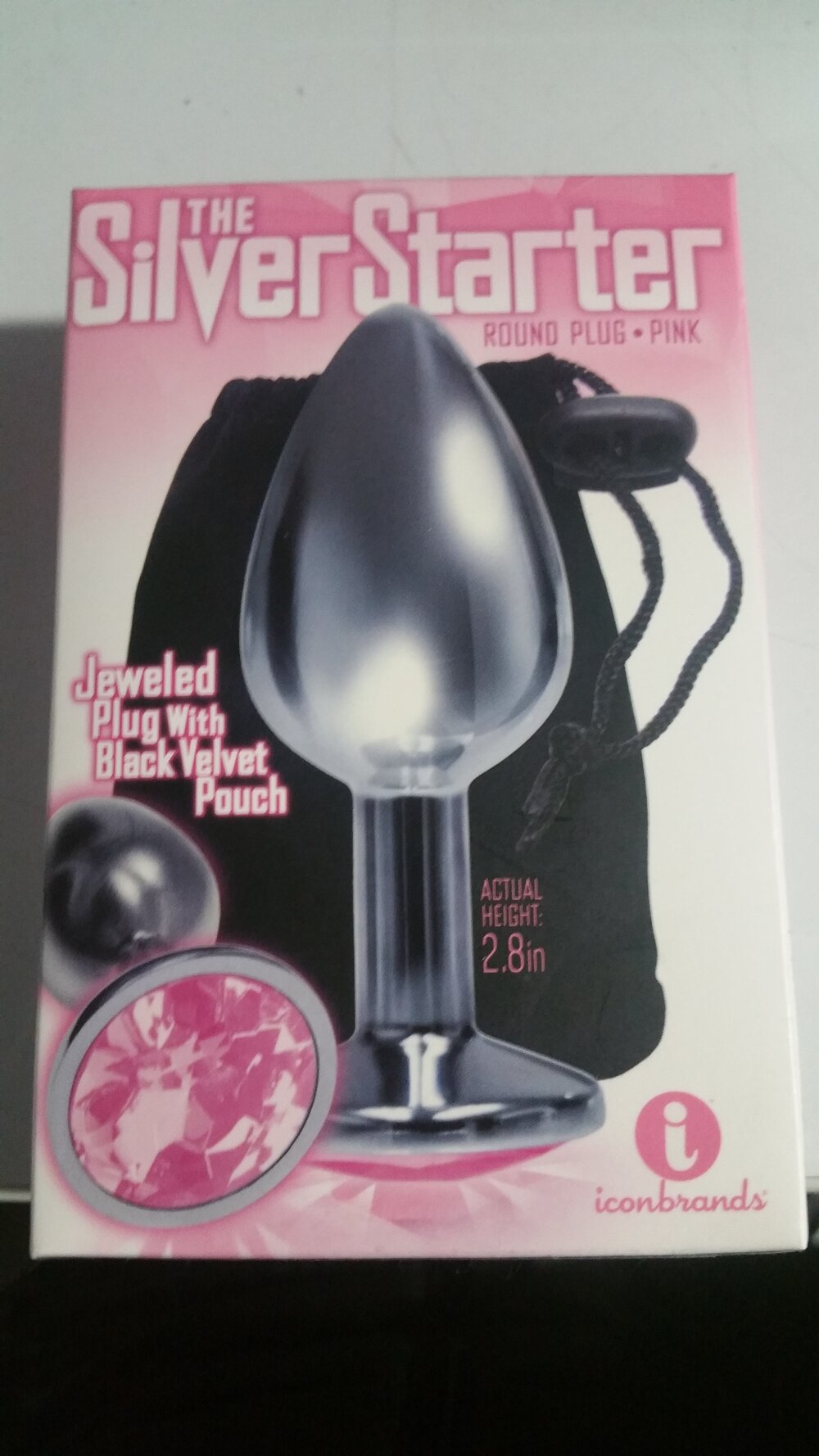Silver Starter Butt Plug Pink Danny's Midnight Confessions Silver Starter Butt Plug Pink Danny's Midnight Confessions