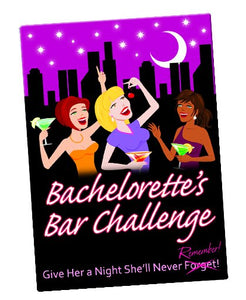 Bachelorette Bar Challenge Card Game