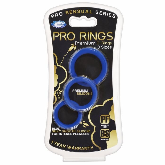 Pro Sensual Silicone Cockring 3pk Danny's Midnight Confessions Pro Sensual Silicone Cockring 3pk Danny's Midnight Confessions