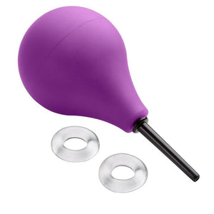 Deluxe Anal Soft Tip 7.6oz Douche w/2 C-Rings