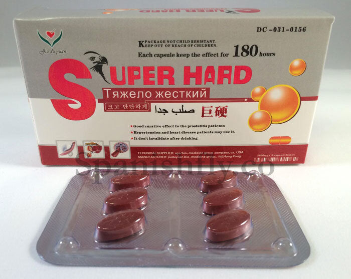 Super Hard Male Supplements - 6 Count