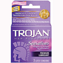 Trojan Her Pleasure Condoms 3pk